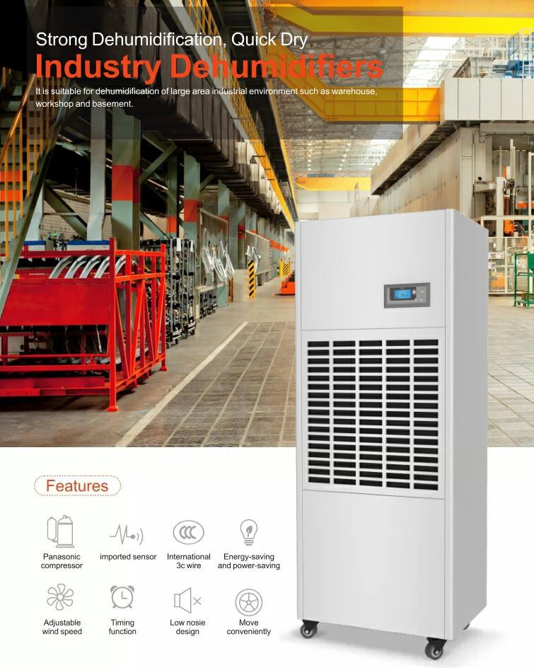 Páramentesítő ipari hordozható Dehumidifier Industrial Portable